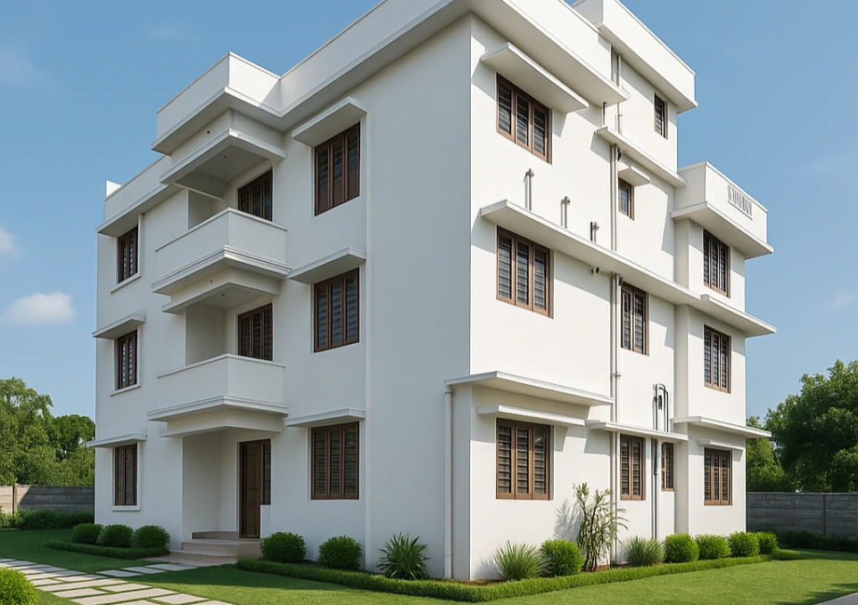 Commercial building construction project in Kochi