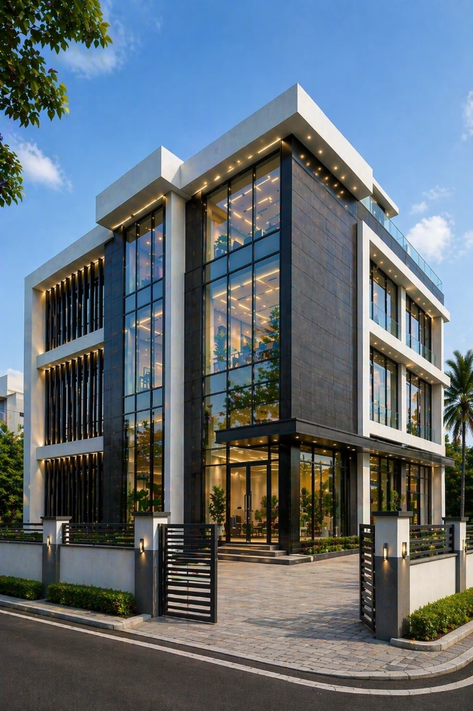 Commercial building construction project in Kochi